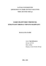 Diplomdarbs 'Ogres pilsētvides vērtējums, izmantojot Eiropas vienotos rādītājus', 1.