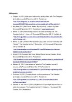 Eseja 'The UK Rail Industry 2006 - 2011', 5.