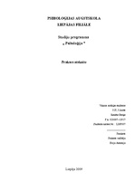 Prakses atskaite 'Prakses atskaite psiholoģijā', 1.