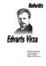 Referāts 'Edvarts Virza', 1.