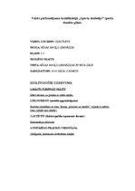 Konspekts 'Sižetiskās sporta stundas plāns', 1.