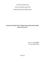 Referāts 'Kinožurnāla “Padomju Latvija” 1940 gada kino materiālu analīze datubāzē “Redzi, ', 1.