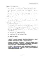 Biznesa plāns 'Business Plan - Maternity Wear', 2.