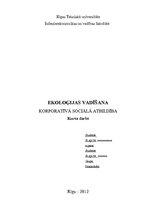 Referāts 'Korporatīvā sociālā atbildība', 1.