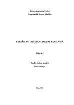 Referāts 'Pasažieru tiesības Eiropas Savienībā', 1.