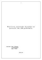 Referāts 'Portreta attīstība Latvijā un pasaulē 16.-20.gadsimtā', 1.