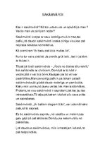 Eseja 'Sakāmvārdi', 1.