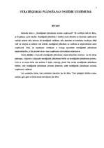 Referāts 'Stratēģiskās plānošanas nozīme uzņēmumā', 1.