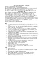 Konspekts 'Controversial topic - abortion', 1.