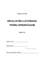 Referāts 'Būvju un ēku lietošanas tiesību aprobežojumi', 1.
