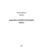 Referāts 'Lopbarības kvalitāti ietekmējošie faktori', 1.