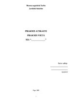 Prakses atskaite 'Prakses atskaite juridiskajā birojā', 1.