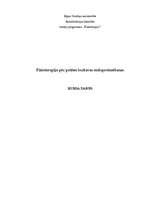 Konspekts 'Fizioterapija pēc potītes locītavas endoprotezēšanas', 1.