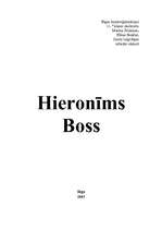 Referāts 'Hieronīms Boss', 1.