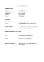 Paraugs 'Curriculum Vitae', 1.