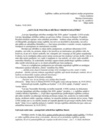 Konspekts 'Aktuālie politikas rīcības virzieni izglītībā', 1.