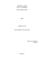 Referāts 'Research Ethics', 1.