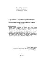 Konspekts 'Antīkā politikas teorija pēc Platona. Aristoteļa "Politika"', 1.