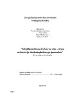Konspekts 'Globālās sasilšanas ietekme uz sēņu, vīrusu un baktēriju slimību izplatību egļu ', 1.