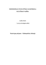 Konspekts 'Kultūrpolitika Albānijā', 1.