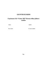 Referāts 'Uzņēmuma SIA “Lietas MD” biznesa ētikas faktoru analīze', 1.
