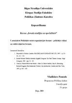 Referāts 'Politiskās varas organizācijas formas - politiskie režīmi un valsts iekārtas for', 1.