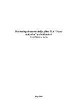 Referāts 'Mārketinga komunikāciju plāns SIA "Fazer maiznīca" ražotai maizei', 1.