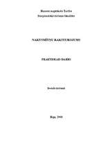 Referāts 'Naktsmītņu raksturojums', 1.