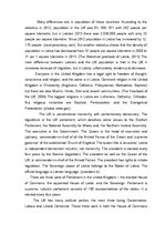 Eseja 'Comparison of the United Kingdom and Latvia', 3.