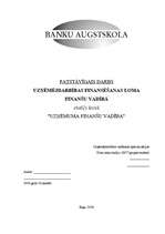 Referāts 'Uzņēmējdarbības finansēšanas loma finanšu vadībā', 1.