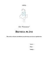 Biznesa plāns 'Biznesa plāns', 1.
