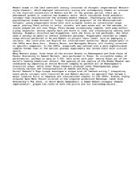 Eseja 'Modern Theater', 1.