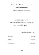 Diplomdarbs 'Videokartes "ASUS Strix GeForce GTX 970 OC" uzbūve un tehniskā apkope', 1.