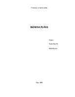 Biznesa plāns 'Бизнес план', 1.