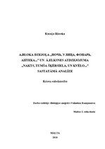 Referāts 'Сопоставительный анализ стихотворения А.А.Блока "Ночь, улица, фонарь, аптека..."', 1.
