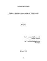 Referāts 'Medus izmantošana uzturā un ārstniecībā', 1.