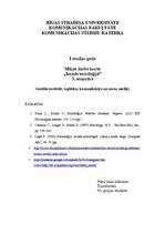 Konspekts 'Sociālie institūti: izglītība, komunikācija un masu mediji', 1.
