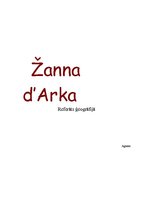 Konspekts 'Žanna d'Arka', 1.