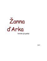 Konspekts 'Žanna d'Arka', 1.