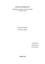 Konspekts 'Intervijas izstrāde', 1.