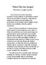 Eseja 'Nils Sakss un Jurģis Liepnieks "Nāve - tās nav beigas"', 1.