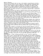 Eseja 'Behavioral Therapy', 1.