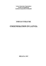 Referāts 'Cogeneration in Latvia', 1.