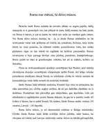 Eseja 'Roma nav mirusi, tā dzīvo mūsos', 1.