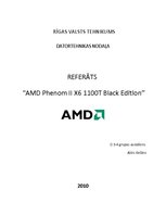 Referāts 'Jaunā AMD Phenom II X6 1100T Black Edition procesora apraksts', 1.