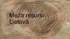 Prezentācija 'Meža resursi Lietuvā', 1.