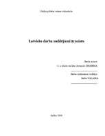 Referāts 'Latviešu darba meklējumi ārzemēs', 1.