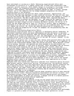 Eseja 'A Framework for Understanding Organizational Ethics', 2.