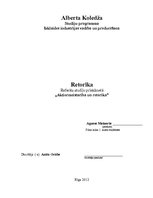 Konspekts 'Retorika', 1.