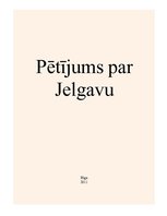 Konspekts 'Pētījums par Jelgavu', 1.